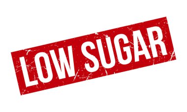 Düşük Şekerli Rubber Grunge Mühür Vektör İllüstrasyonu