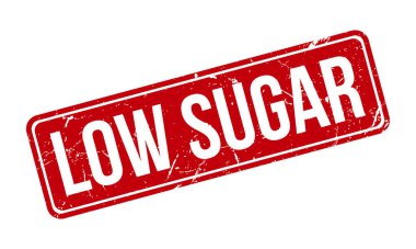 Düşük Şekerli Rubber Grunge Mühür Vektör İllüstrasyonu