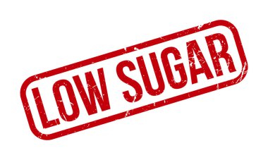 Düşük Şekerli Rubber Grunge Mühür Vektör İllüstrasyonu