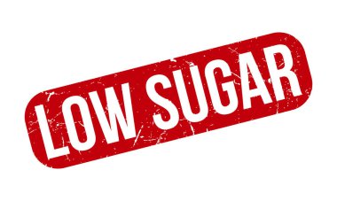 Düşük Şekerli Rubber Grunge Mühür Vektör İllüstrasyonu