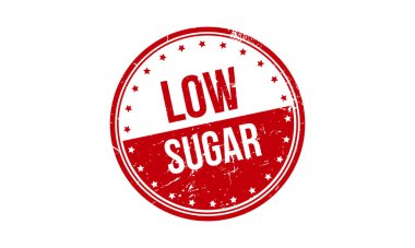 Düşük Şekerli Rubber Grunge Mühür Vektör İllüstrasyonu