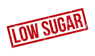 Düşük Şekerli Rubber Grunge Mühür Vektör İllüstrasyonu