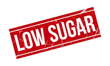 Düşük Şekerli Rubber Grunge Mühür Vektör İllüstrasyonu