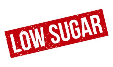 Düşük Şekerli Rubber Grunge Mühür Vektör İllüstrasyonu