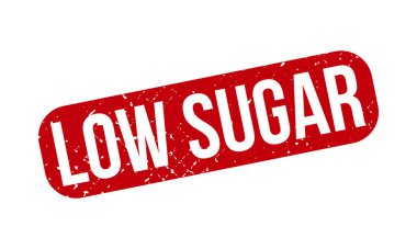 Düşük Şekerli Rubber Grunge Mühür Vektör İllüstrasyonu