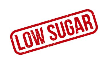 Düşük Şekerli Rubber Grunge Mühür Vektör İllüstrasyonu