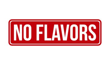 Lezzet damgası yok. Kırmızı Lezzetsiz Kauçuk Grunge Mühür Vektör Çizimi