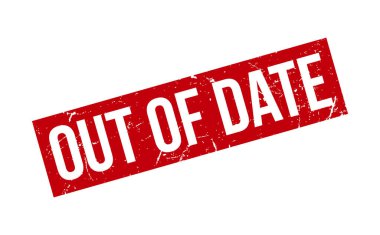 Tarihi geçmiş Lastik Damga. Kırmızı Eskimiş Kauçuk Grunge Mühür Vektör İllüstrasyonu - Vektör