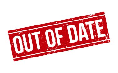 Tarihi geçmiş Lastik Damga. Kırmızı Eskimiş Kauçuk Grunge Mühür Vektör İllüstrasyonu - Vektör