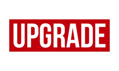 Lastik pulu yükselt. Kırmızı Güncelleme Kauçuk Grunge Mühür Vektör İllüstrasyonu