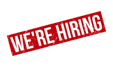 Lastik damga kiralıyoruz. Kızıl Kauçuk Grunge Mühür Vektör İllüstrasyon Vektörü Kiralıyorlardı