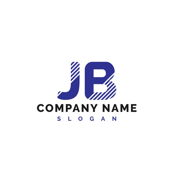 Jbのロゴデザイン Jb手紙ロゴベクトルイラスト Vector — ストックベクタ