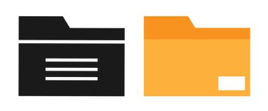 Dizin Simgesi Vektör İllüstrasyonu. Düz Dizin Simgesi