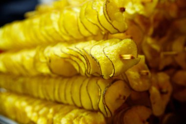 Çıtır patates cipsi, çerez dokusu. patates.