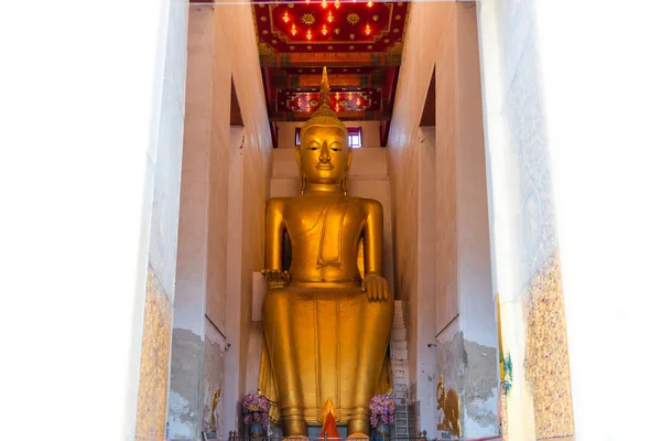 Luang Pho Için Big Buddha Heykeli Tapınağı Wat Lelai Worawihan — Stok fotoğraf