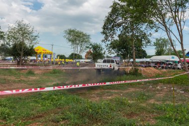 Samchuk,: Suphanburi Eylül - 01: Sadaka Off Road sadaka turnuvada Sam Chuk, 01 Eylül 2018 yılında: Suphanburi, Thailand.