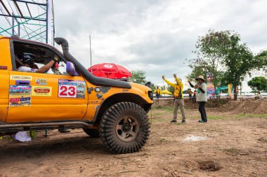 Samchuk,: Suphanburi Eylül - 01: Sadaka Off Road sadaka turnuvada Sam Chuk, 01 Eylül 2018 yılında: Suphanburi, Thailand.