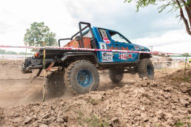 Samchuk,: Suphanburi Eylül - 01: Sadaka Off Road sadaka turnuvada Sam Chuk, 01 Eylül 2018 yılında: Suphanburi, Thailand.