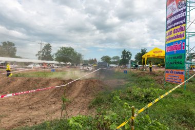 Samchuk,: Suphanburi Eylül - 01: Sadaka Off Road sadaka turnuvada Sam Chuk, 01 Eylül 2018 yılında: Suphanburi, Thailand.