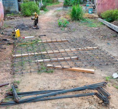 Çelik yapı ve çelik çubuk veya demir Tel ızgara