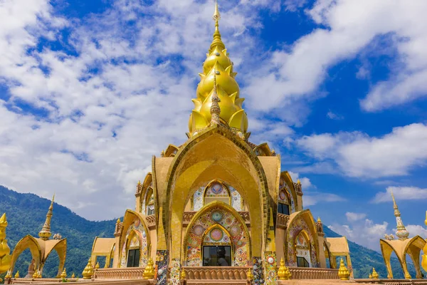 Grande Pagoda Principale Wat Phra Che Pha Son Kaew Tempio — Foto Stock