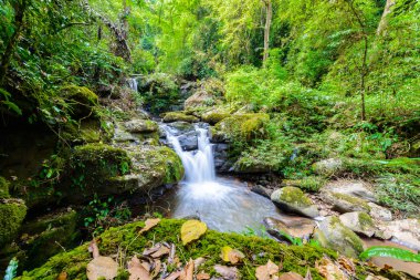 Doğa manzara, Sapan şelale (Namtok Sapan) Khun Nan Milli Parkı, Sapan Köyü, Boklua District, Nan Eyaleti, Tayland
