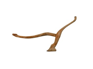 Kırpma yolu ile beyaz arka plan üzerinde izole tarım eski el ile pulluk