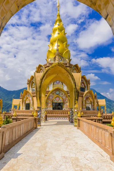 Velký Hlavní Pagoda Chrámu Wat Phra Pha Kaew Syna Phetchabun — Stock fotografie