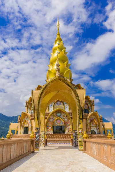 Velký Hlavní Pagoda Chrámu Wat Phra Pha Kaew Syna Phetchabun — Stock fotografie