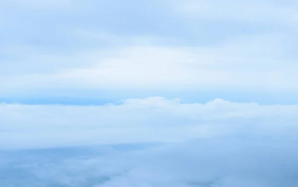 Viewpoint sea of mist, Beautiful mountain view with fog, sunrise — Stock Photo, Image