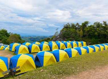 Doi Samer Dao çadır kamp yerinde. Sri Nan Milli Parkı, Nan 