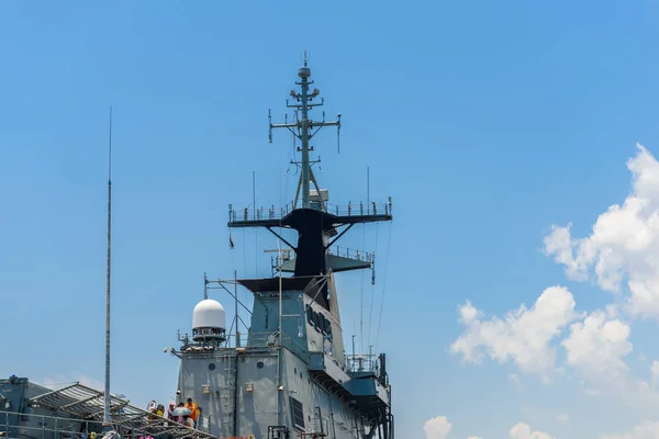 Крупный план судна Чакри Нарубет, линкора от t — стоковое фото