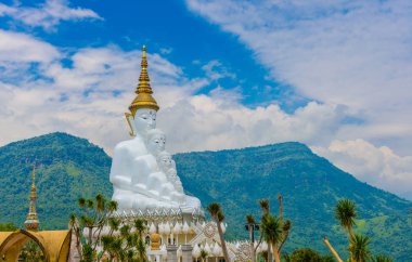 Phetchabun, Wat Phra ki Pha oğlu Kaew tapınağında beyaz Buda 