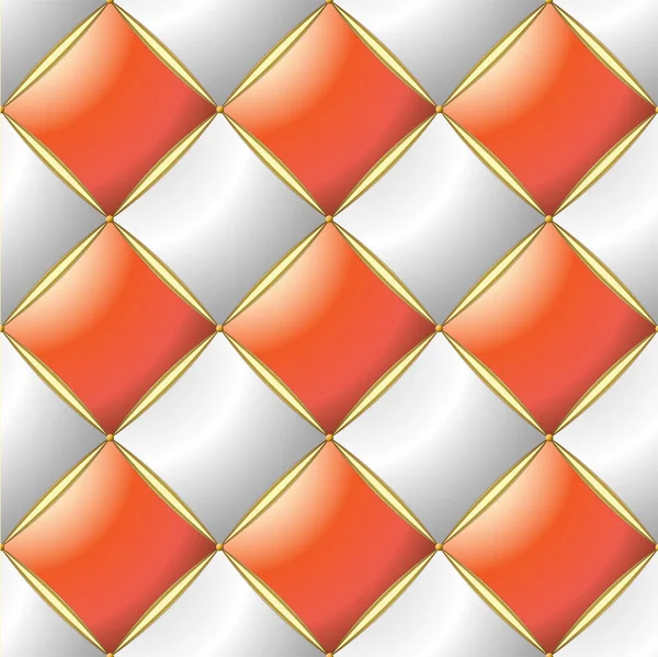 Pozadí Elegantního Prošíněného Vzoru Vip Oranžová Pastel Bílá Zlatá Linie — Stockový vektor