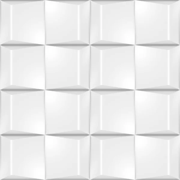 ボリュームリアルなテクスチャ グレーの3Dキューブ正方形幾何学的パターン デザインベクトルシームレスな抽象背景 ウェブページ タイリング レイアウトに使用 — ストックベクタ