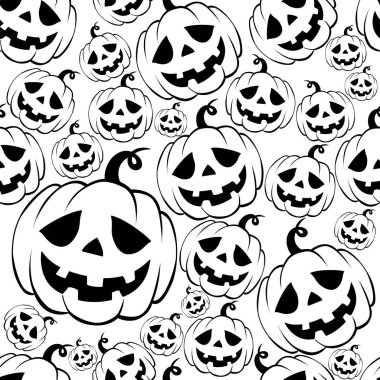 Balkabaklarıyla kusursuz cadılar bayramı deseni