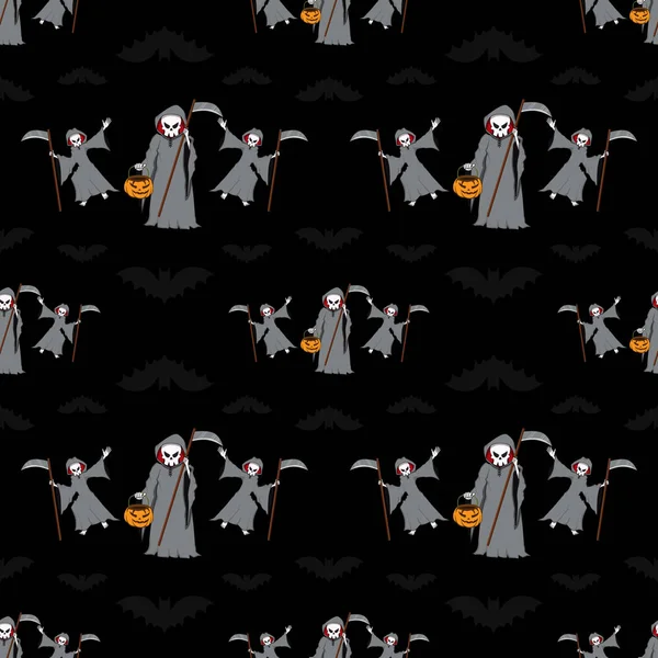 Halloween sömlösa mönster Devil Ghost — Stock vektor