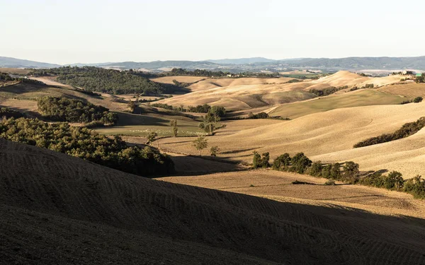 Toscane platteland Panorama, Italië, Europa — Stockfoto