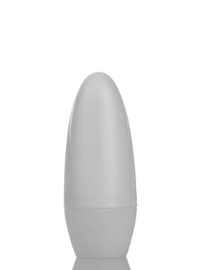 Beyaz arka plan üzerinde izole kadın roll-on deodorant