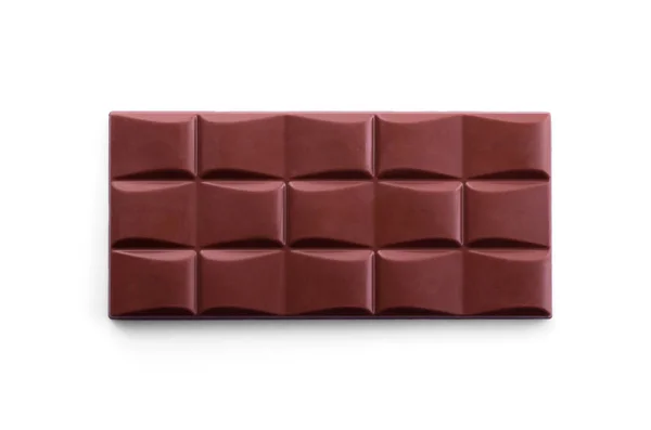 Azulejo de chocolate con leche fresca entera aislado sobre fondo blanco —  Fotos de Stock