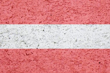 Avusturya Bayrağı Beton Doku