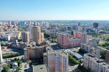 Novosibirsk şehrinin panoraması, Merkez Bölge, S. Shamshinykh Street