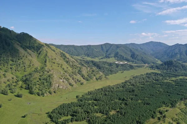 Berge Der Altai Republik Chemal Bezirk Sommermonat August Abend — Stockfoto