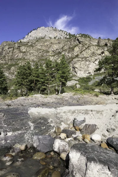 Dağlar ve dağ nehri