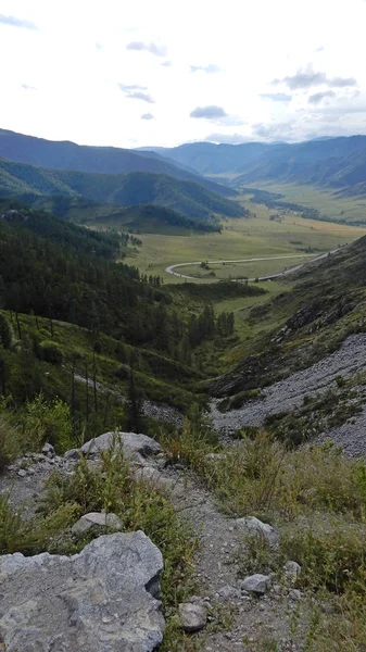 Yazın dağların manzarası