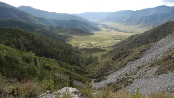 Yazın dağların manzarası