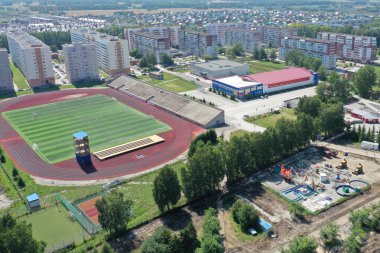 Kirovsky Bölgesi Panorama, Novosibirsk, Flamingo Stadyumu