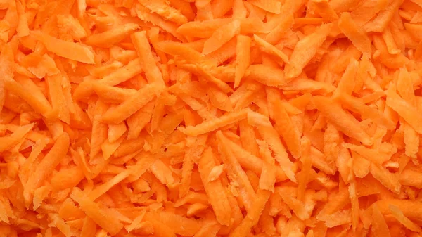 grated carrot top view. macro