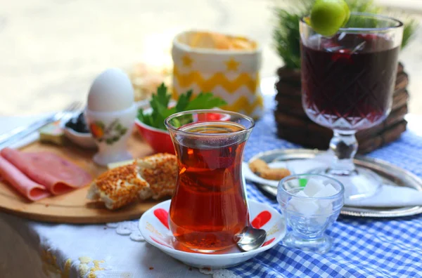 Black Tea 이스탄불 Bardak — 스톡 사진