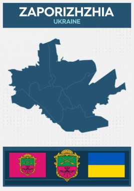 Minimalist Zaporizhzhia Haritası, Ukrayna